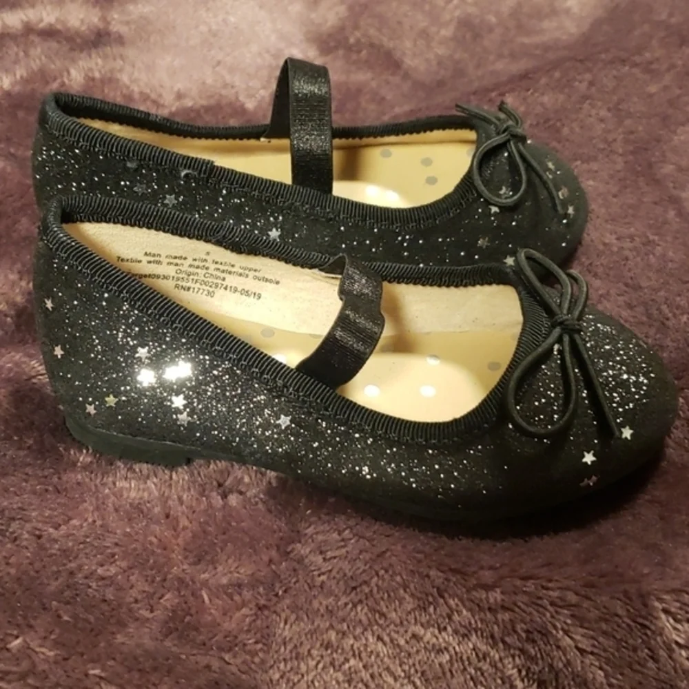 Cat‎ and Jack Sparkly Star Ballet Shoes
